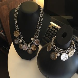 COPY - Patricia Nash World Coin Necklace set